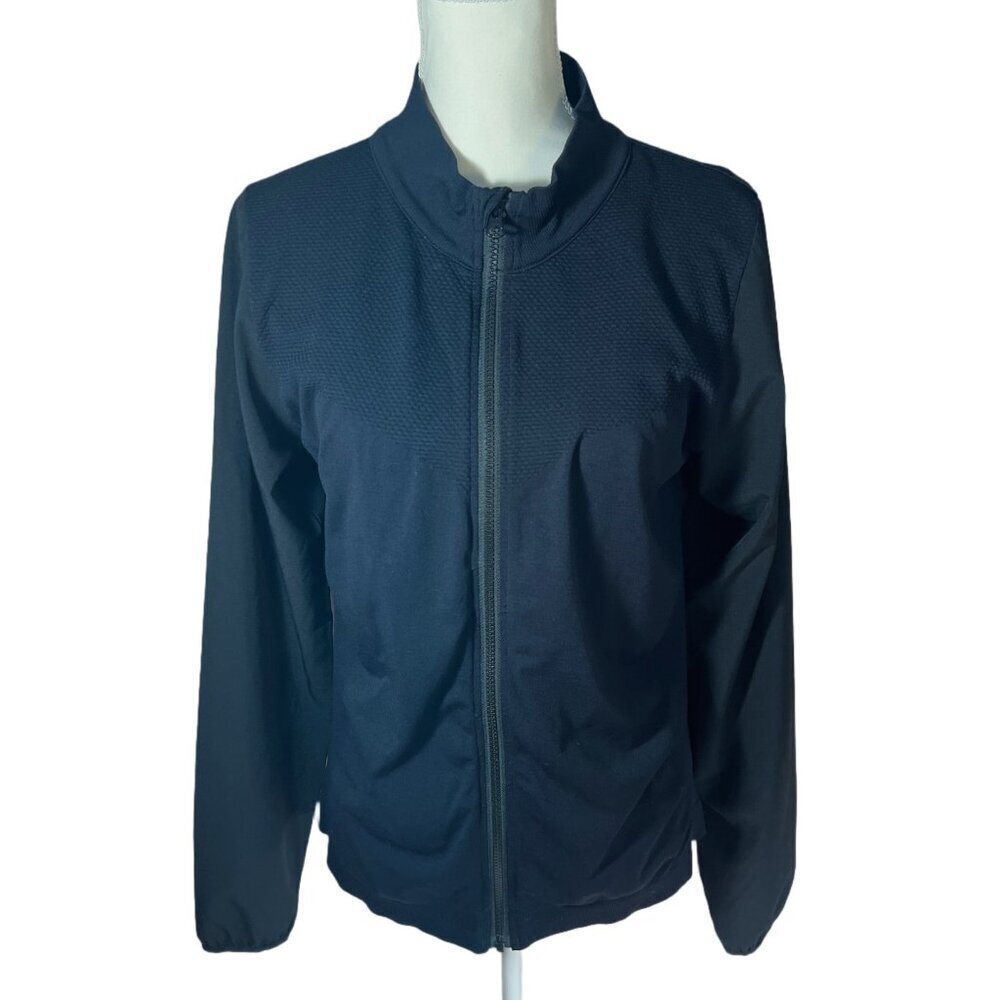 Zella Black Zip Up Activewear Lightweight Zip Up Jacket Size L